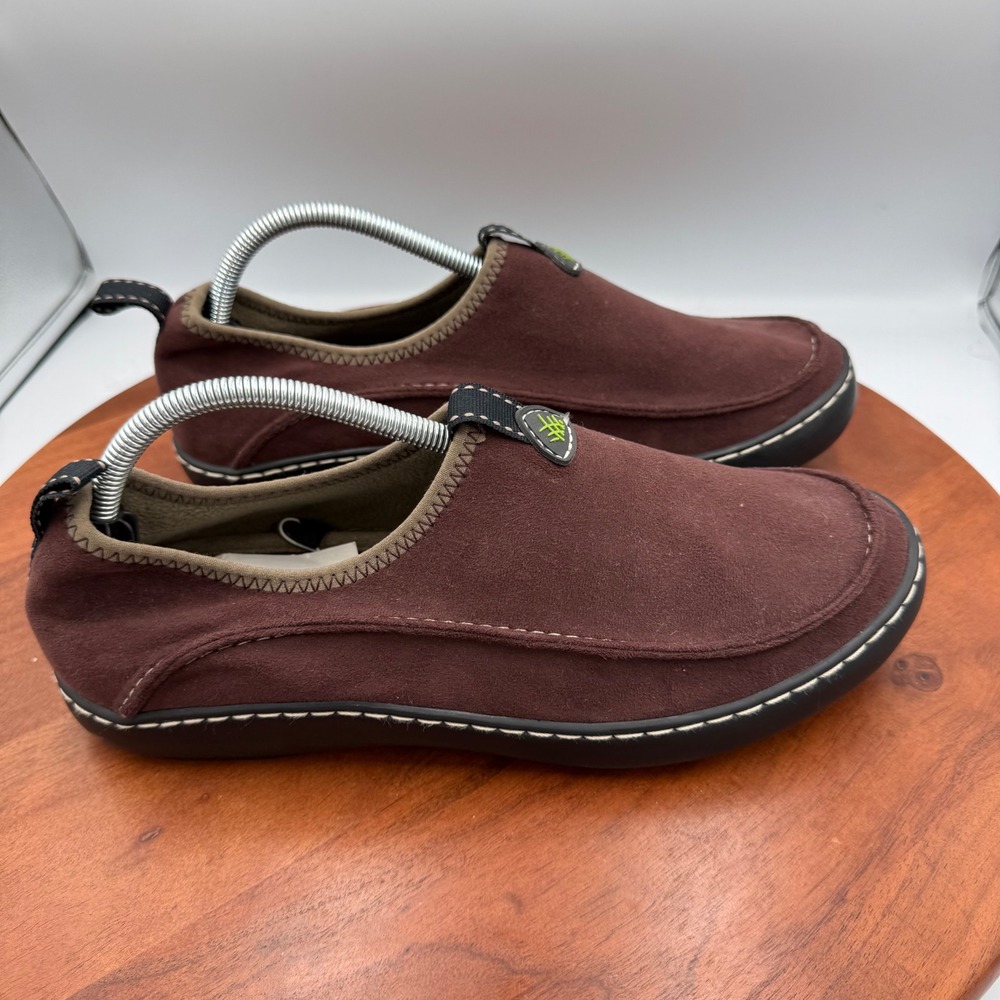 Terrasoles Mens Size 10 Brown Faux Suede Slip On Loafers Casual Comfort Shoes
